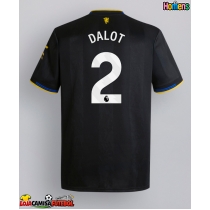 Camisa de Futebol Manchester United Diogo Dalot #2 Equipamento Alternativo 2025-26 Manga Curta